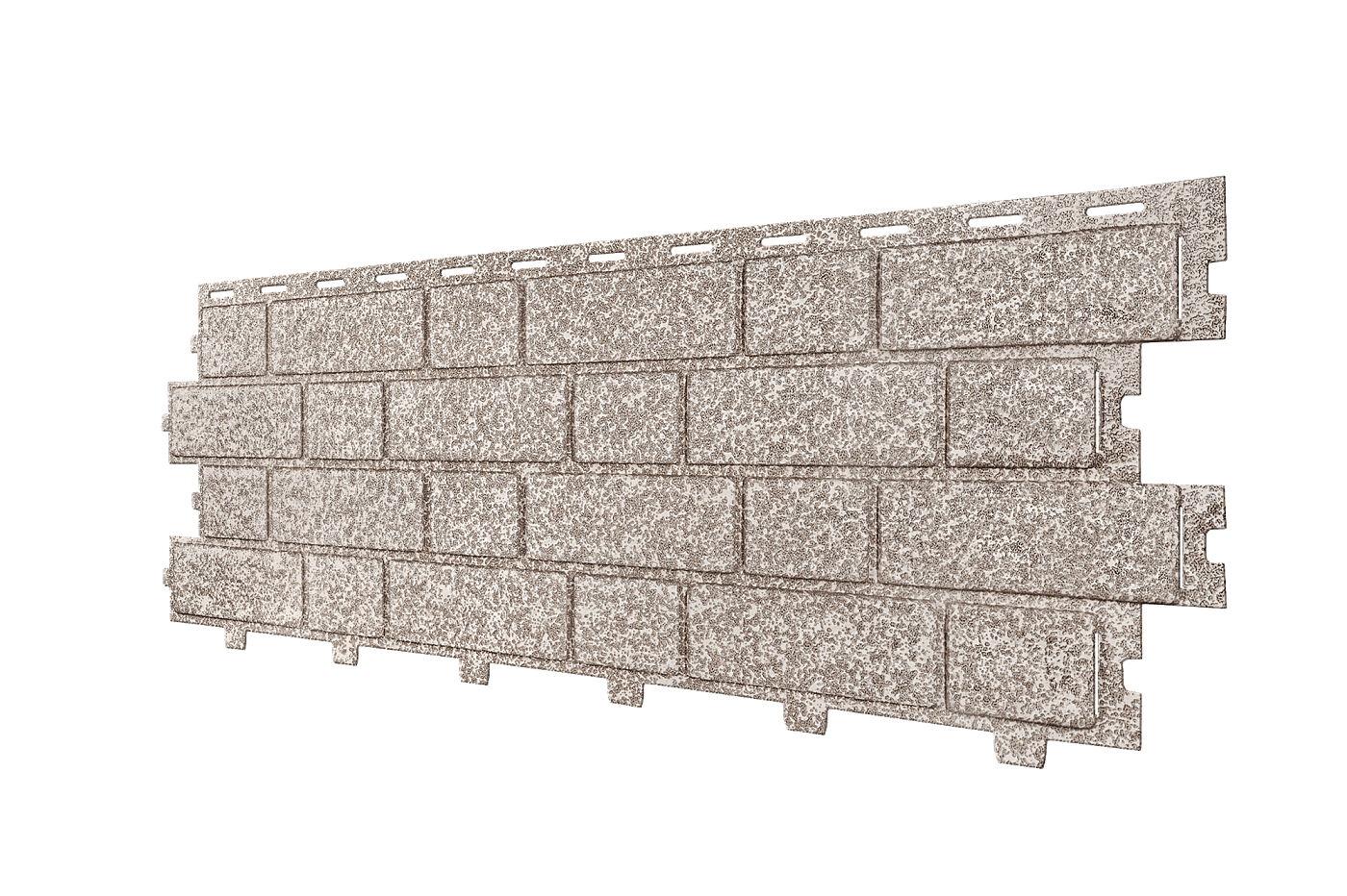 Фасадные панели Коллекция «Формлайт, Кирпич» (серо-бежевый)